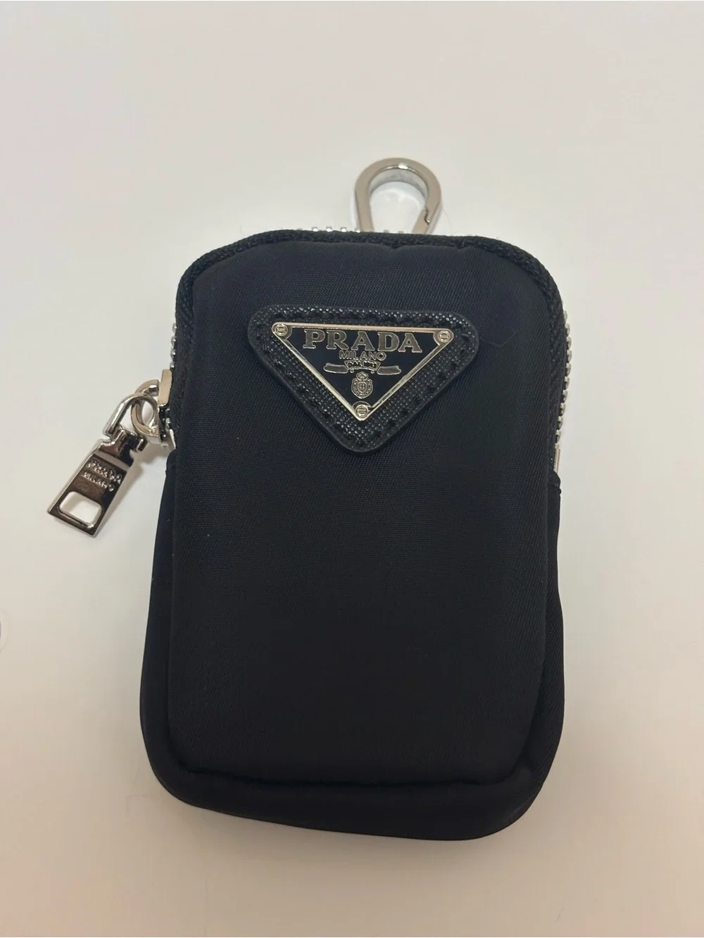 Prada Black Nylon Re-Edition Chain Shoulder Bag with Accessories